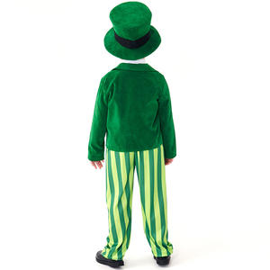 Nuevo Disfraz de Duende Irlandés para el Día de San Patricio, Traje de Fiesta Verde con Trébol de Cuatro Hojas, Divertido Disfraz para Niños Pequeños - Product Image 5