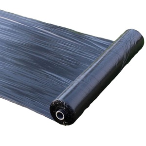 УФ-мульчирующая пленка для борьбы с сорняками, биоразлагаемая, гибкая, черная/серебристая, из полиэтилена, для сельского хозяйства, длина 100 м, с услугой нарезки - Product Image 1