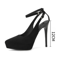 Chaussures et sandales sexy pour femmes à talon ultra haut et fin en cuir verni pour l'été