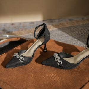Sandalias de mujer con punta abierta, estilo moderno, tacón fino, cómodas, transpirables y elegantes. - Product Image 5