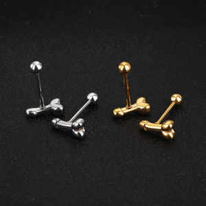 Producto Popular, MOQ Bajo, Joyería Corporal con Grabado de Letras en la Superficie, Barra Dorada, <span class=keywords><strong>Piercing</strong></span> de Lengua - Product Image 6