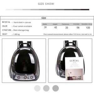 Pet Dog <b>Backpack</b> Portable Outdoor <b>Cat</b> Dog Carrier Bag Travel Suitcase for Pet Travel Transparent Case - Product Image 5
