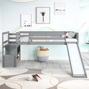 Cama litera doble moderna de madera maciza de lujo para niños, cama Montessori, litera infantil, camas para niños - Product Image 2