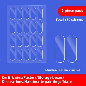 Nano dupla face acrílico adesivos honra certificado forte-hold fixação adesivos cartaz específico para patches mágicos para mascaramento - Product Image 5