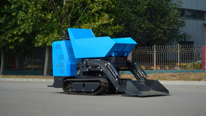 รถตักดินขนาดเล็กแบบมีล้อตีนตะขาบ ได้รับการรับรองมาตรฐาน CE สำหรับงานนอกพื้นที่  สามารถบรรทุกเองได้  ความจุถัง 20 ลิตร  เครื่องยนต์ดีเซล/เบนซิน - Product Image 4