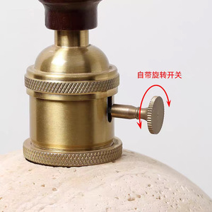 <span class=keywords><strong>Suspension</strong></span> LED rétro style Wabi-Sabi japonais en <span class=keywords><strong>bois</strong></span> jaune et pierre Huangdong pour chambre et salle à manger - Product Image 4