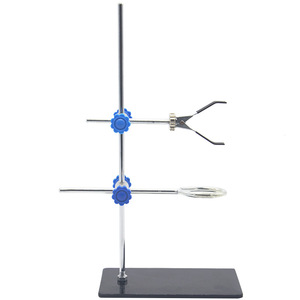 Support en fer pour expériences, 30 cm de hauteur, mini-support carré portable pour équipement de laboratoire chimique. - Product Image 5