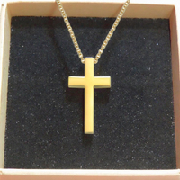 Collier pendentif unisexe de marque OEM en gros, bijoux catholiques, cadeau, origine CN/FUJ