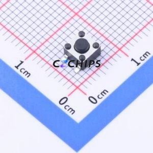 YTS-C015-1A Tactile <b>Switch</b> SMD-4P,4.5x4.5mm <b>Switch</b> Single Pole Single Throw Round Button 1.6N Vertical Mount - Product Image 1