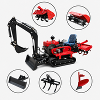 Traktor Mini Crawler 25HP 35HP Mini Pertanian Kebun dengan Mini Tracks Crawler Drive Traktor diesel Harga Diskon