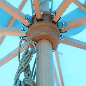 Grand <span class=keywords><strong>parasol</strong></span> en bois <span class=keywords><strong>rond</strong></span> de <span class=keywords><strong>3m</strong></span> pour jardin extérieur, <span class=keywords><strong>parasol</strong></span> droit pour jardin, <span class=keywords><strong>parasol</strong></span> en bois Commercial - Product Image 1