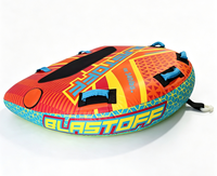 Tube gonflable de sport nautique durable pour 2 personnes, remorquable par bateau, pour divertissement en mer et en lac