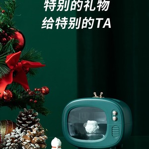 Cute Pet Tv Style Humidifier <b>Mini</b> Ultrasonic <b>Desk</b> USB Powered With Night Light For Home Office Bedroom - Product Image 4