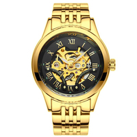 Montre mécanique entièrement automatique pour homme, très vendue, lumineuse, mouvement automatique à remontage automatique, étanche