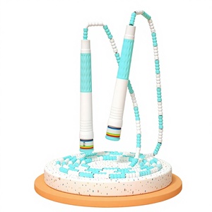 Cuerda de saltar de bambú ajustable de alta calidad para estudiantes principiantes de secundaria portátiles segmentados/nudo de bambú/Cuentas - Product Image 1