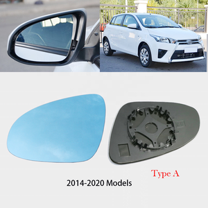 1 Par de Espejos Retrovisores Laterales con Lente de <span class=keywords><strong>Cristal</strong></span> Azul para <span class=keywords><strong>Toyota</strong></span> <span class=keywords><strong>YARiS</strong></span> 2008-2020, Vista Gran Angular, Antideslumbrante, Espejos Retrovisores Calefactables para Automóvil - Product Image 2
