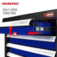 Coffret à outils WORKPRO à 7 tiroirs, chariot de rangement pour outils, armoire à outils sur roulettes