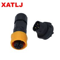 XATLJ M16 série 2 + 3 2 + 4 Core connecteur étanche à verrouillage rapide 10A CE ETL UL94V-0 pour mâle femelle bout à bout pour PCB FPC puissance