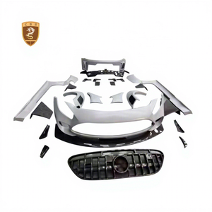 मर्सेडीज बेंज़ एग जीटीस जीटीक जीटीस के लिए फेसलिफ्ट जीटी 3 स्टाइल बॉडी किट कार फ्रंट बम्पर रियर विंग फेंडर फ्लेयर्स वाइडबॉडी किट - Product Image 1