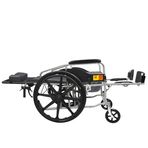 Manual Wheelchair Hydraulic Full Reclining Folding With Toilet Seat Portable Elderly <b>Mobility</b> <b>Chair</b> Stroller - Product Image 4