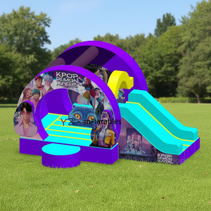 Château <span class=keywords><strong>Gonflable</strong></span> Commercial K-pop Demon en PVC, Facile à Installer, Idéal pour la Location (5-10 Personnes) - Vente Flash - Product Image 4