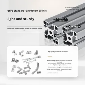Vitrine d'exposition commerciale, comptoir îlot pour magasin de vêtements, profilé en aluminium moderne, présentoir en panneau marin - Product Image 5