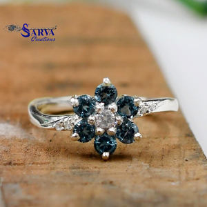 Nouvelle bague personnalisée avec motif floral, argent sterling 925, bijoux fins, bagues personnalisées, fabricant de bijoux, Sarva Creation Jaipur - Product Image 1