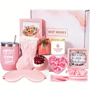 Canasta de <span class=keywords><strong>Regalo</strong></span> Spa Lunaire para Mujer, <span class=keywords><strong>Kit</strong></span> de 12 Piezas con Vaso, Regalos de Cumpleaños con Mejores Deseos para Mamá, Amiga, <span class=keywords><strong>Hermana</strong></span> - Product Image 1