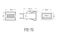 Compteur numérique mécanique à 7 chiffres DC12V 24V pour jeux, pièces de monnaie, compteur d'impulsions électrique en plastique pour machines