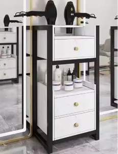 Mueble de Peluquería Moderno y Lujoso de Metal con Carrito para Tintes y Permanentes, Mueble Comercial Resistente con 4 Ruedas - Product Image 1