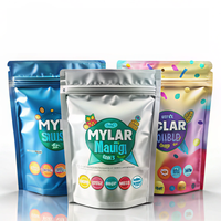 Sachet Doypack en Mylar anti-odeur et barrière anti-humidité avec fermeture Ziplock pour l'emballage et le stockage des épices et herbes
