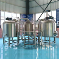 Machine à bière domestique 200L pour le brassage de pub faisant des machines d'usine pour le système de brassage de bière artisanale équipement de brassage micro