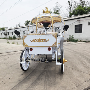 Precio al por mayor: Carruajes de Cenicienta estilo princesa calabaza, carruajes de caballo blanco de Cenicienta en venta - Product Image 4