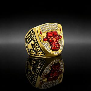 Bague de championnat NBA <span class=keywords><strong>Bulls</strong></span> <span class=keywords><strong>Jordan</strong></span> 1993, bague de mode plaquée or de haute qualité, collection commémorative, vente directe d'usine - Product Image 4