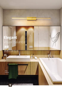 Hot Sale Modern Bathroom Hanging <b>Light</b> <b>Mirror</b> Wall Mounted Black Finish Led <b>Vanity</b> <b>Lights</b> - Product Image 4