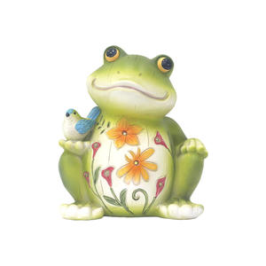 Lampe décorative solaire LED DC IP65 en forme de grenouille, d'oiseau ou d'animal pour jardin, cour, pelouse, paysage, avec télécommande - Product Image 1