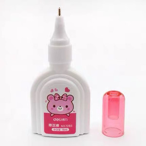 Deli Correction Fluid 15ml White Quick Drying For Students - Product Image 4