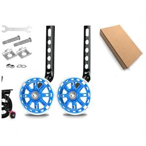 Ruedas de entrenamiento para bicicletas infantiles de 12-20 pulgadas, ruedas de equilibrio metálicas con luces intermitentes para niños de 5 a 7 años - Product Image 3