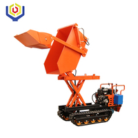 Taishan Niu Mini-Raupenbagger mit Dieselmotor, 500kg Kipplader, Frontlader, Getriebe, Motor, Hydraulikpumpe, niedriger Betriebsstundenzähler