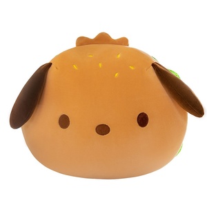 Peluche Chien Hamburger avec Rembourrage en Coton PP, Coussin Mignon en Forme de Chiot, Idéal comme Repose-Dos de <span class=keywords><strong>Lit</strong></span>, Cadeau d'Anniversaire pour Adolescents et Adultes - Product Image 5