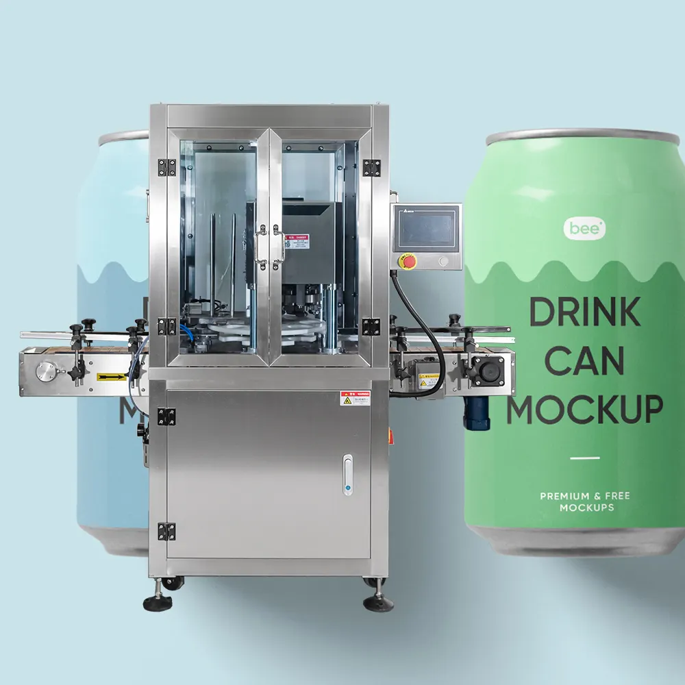 स्वत: पेय पदार्थ डिब्बे सील बियर एल्यूमीनियम आसान खुला रस तेज गेंदबाज कर सकते हैं सील मशीन