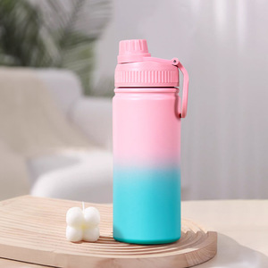 portable 16oz/450ml water <b>bottle</b> for kids double wall stainless steel water <b>bottle</b> Gradient 16oz stainless steel water <b>bottle</b> - Product Image 3