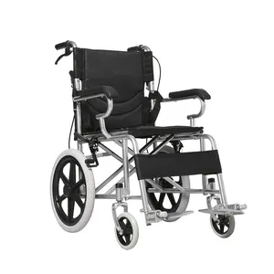 2022 건강 의료 두꺼운 스테인레스 스틸 휠체어 수동 접이식 휴대용 저렴한 가격 휠체어 판매