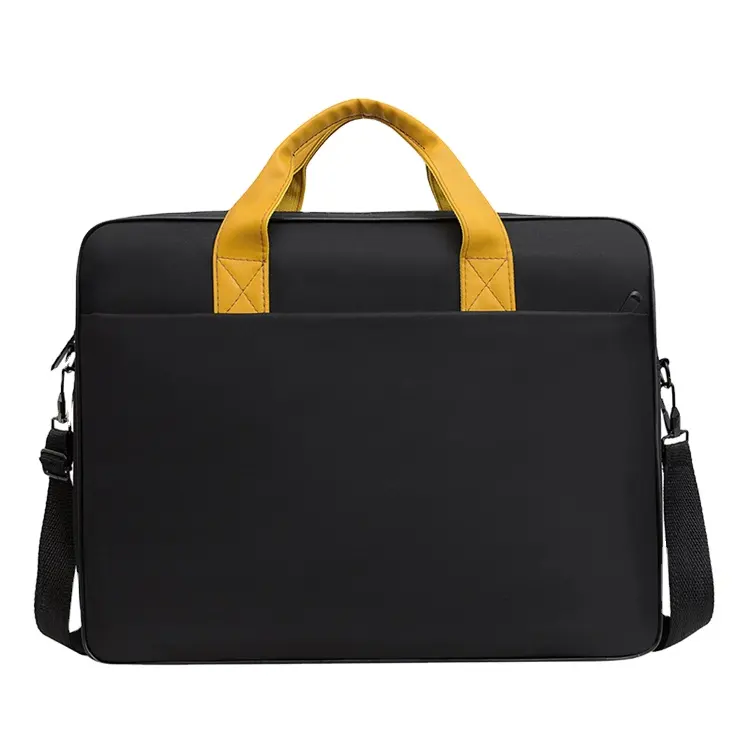 Bolso de hombro para ordenador portátil, bolsa de mensajero para ordenador portátil, tela multifuncional para Notebook