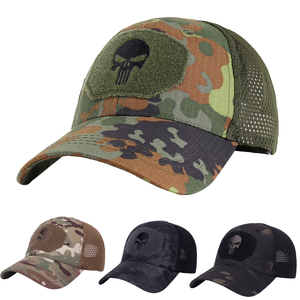 Promoción de Stock DFC01: Sombreros de Sol Transpirables con Malla Trasera, Varios Colores de Moda, Diseño de Camuflaje con Pico, con Logo de Esqueleto y Cierre Mágico - Product Image 2
