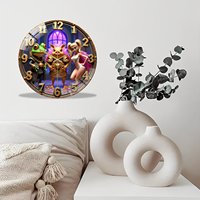 Jam Kaca Bundar 30cm Custom untuk Pecinta Buku dengan Kutipan Favorit