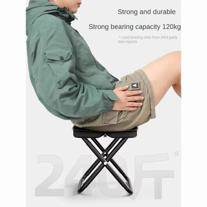 Outdoor Chair Camping Portable <b>Folding</b> Foldable Fishing Chair <b>Stool</b> Seat Hiking Tools Picnic Camping <b>Stool</b> MIni Storage - Product Image 5