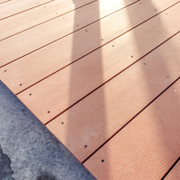 Planches de terrasse en fibre-ciment à grain de bois pour l'extérieur