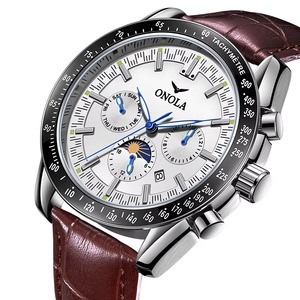 Drioshipping Luxury Watch Mechanical Customized Logo Waterproof Watches <b>Automatic</b> <b>Chronograph</b> Calendar Watch - Product Image 1