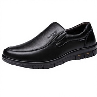 Zapatos de Hombre Negros y Marrones para Caminar, de Cuero Genuino con Cordones, Suela de Goma, Zapatos Casuales de Negocios para Verano y Otoño